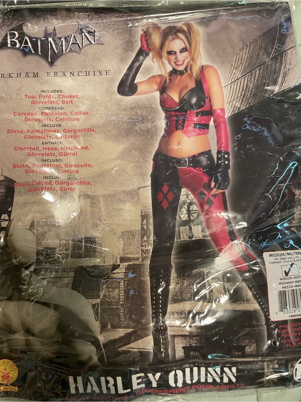 Batman’s Harley Quinn; Red and Black Women's costume